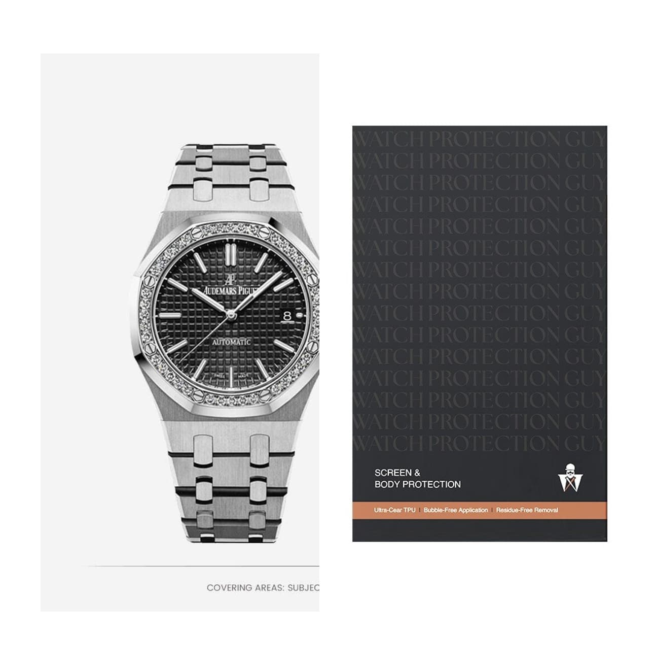 Audemars Piguet Royal Oak Selfwinding 37 15451ST, protection film kit