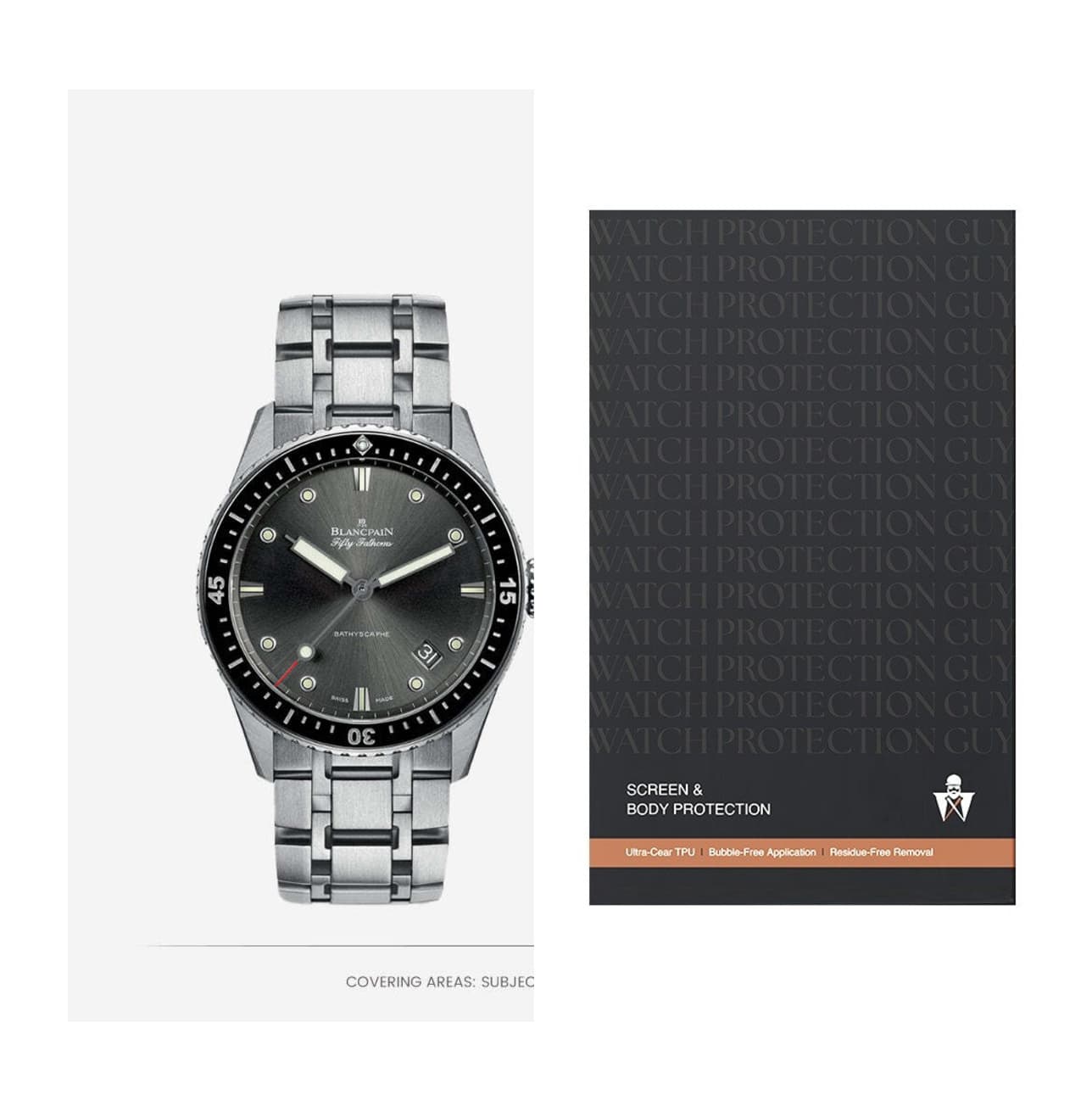 Blancpain Fifty Fathoms 5000-1110-70B, protection film kit