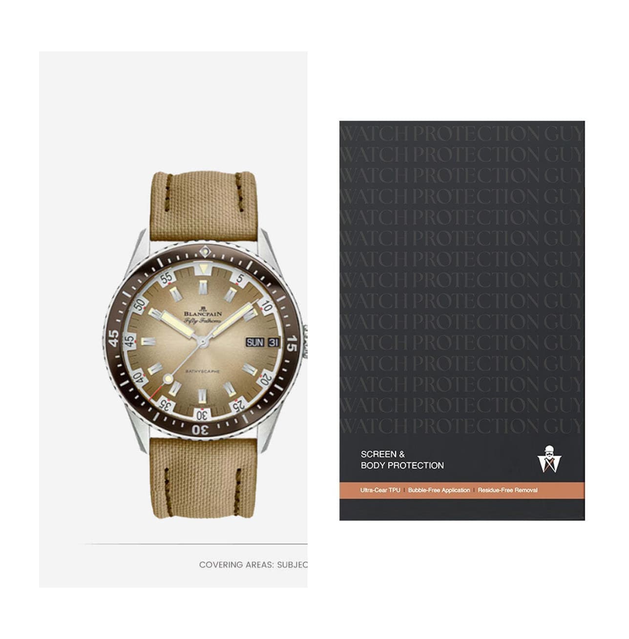 Blancpain Fifty Fathoms 5052-1146-E52A, protection film kit
