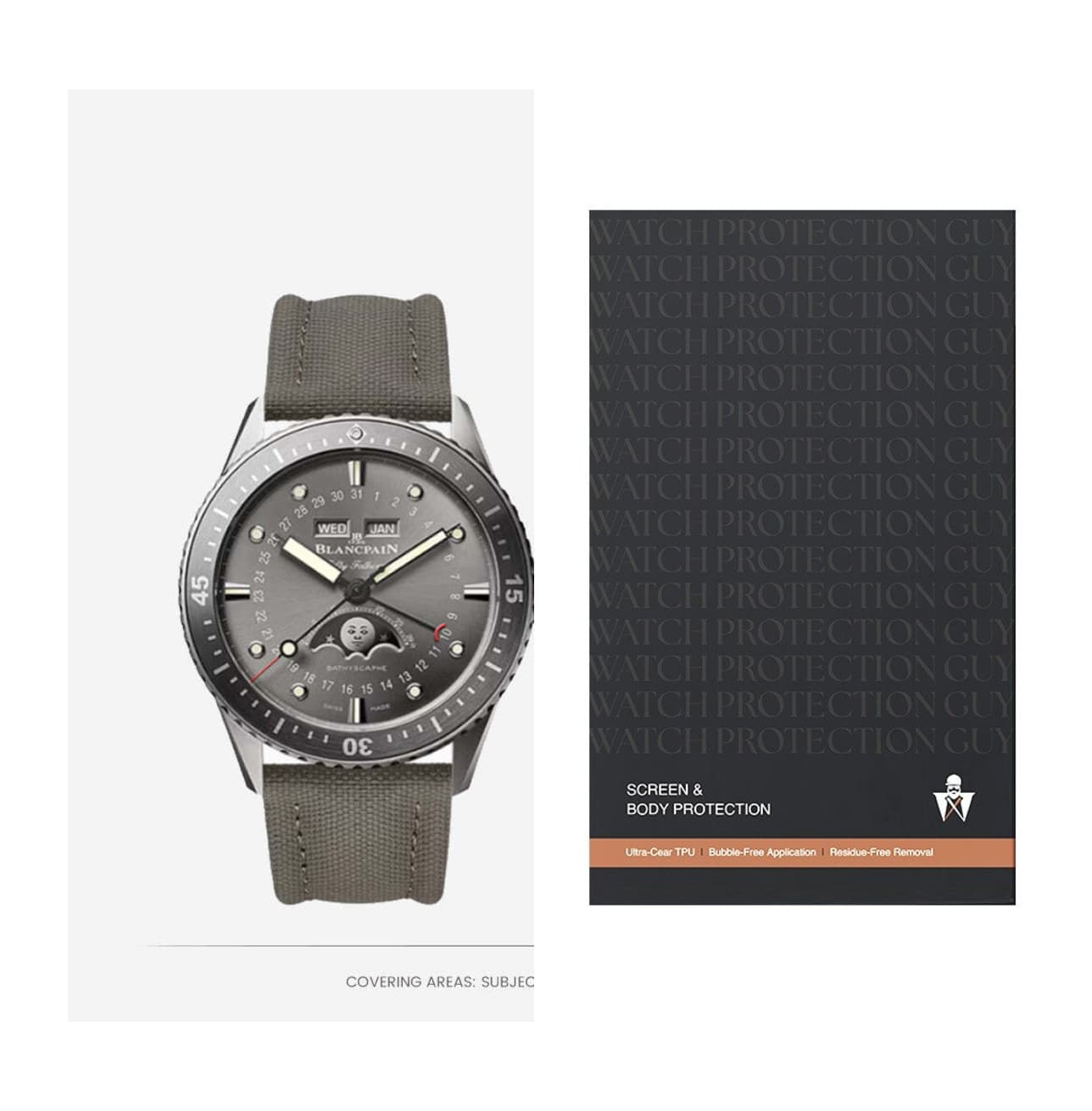Blancpain Fifty Fathoms 5054-1210-G52A, protection film kit