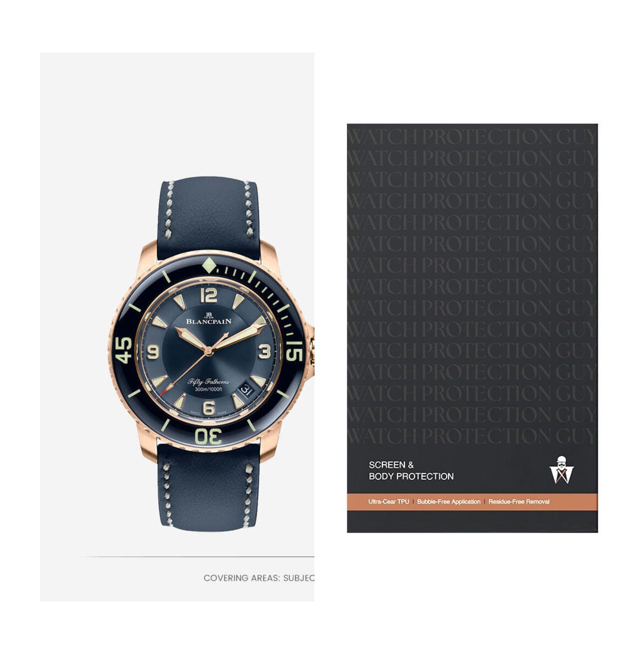 Blancpain Fifty Fathoms 5015-3603C-63B, protection film kit