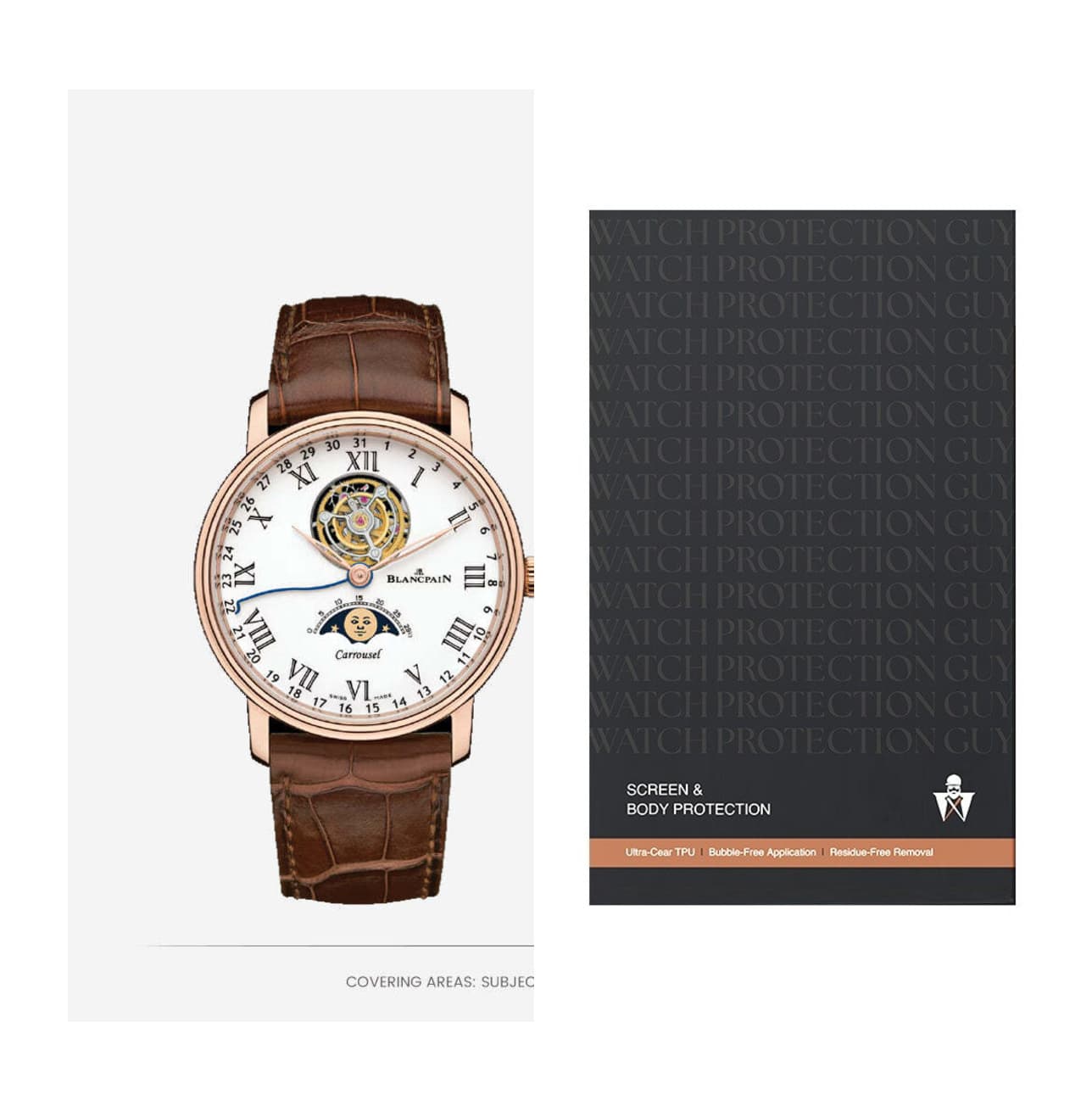 Blancpain Villeret 6622L-3631-55B, protection film kit