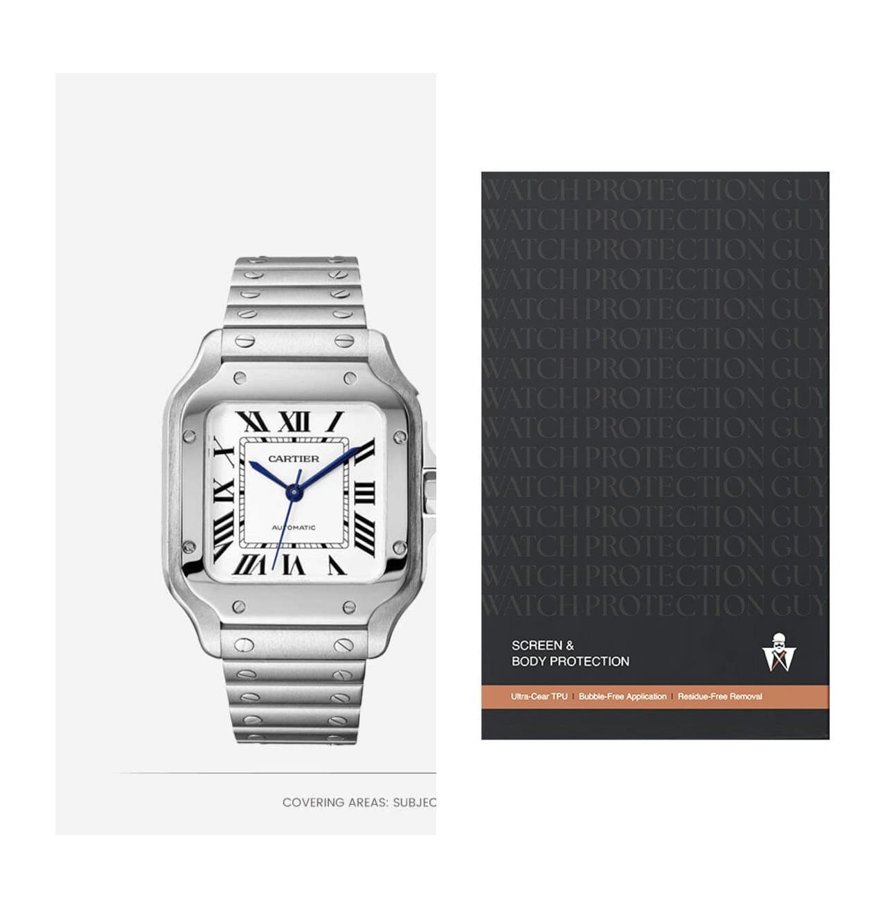 Cartier Santos de Cartier 39.8 WSSA0018 , protection film kit