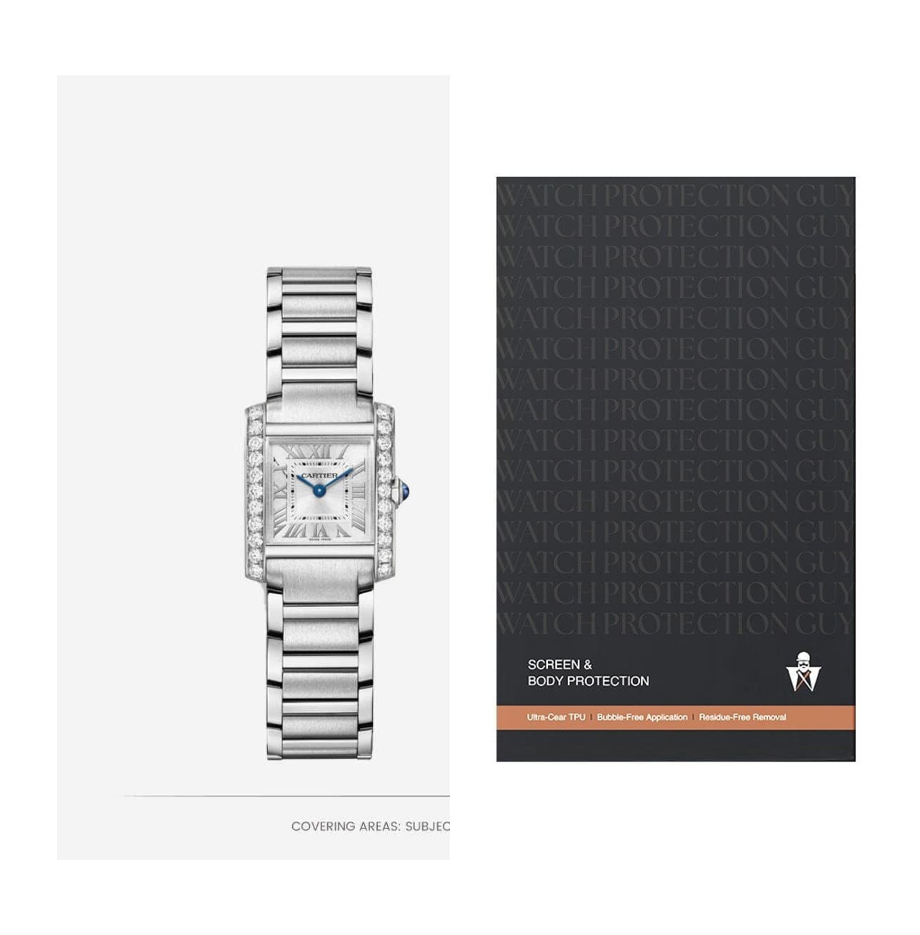 Cartier Tank 25.7×21.2 W4TA0020 , protection film kit