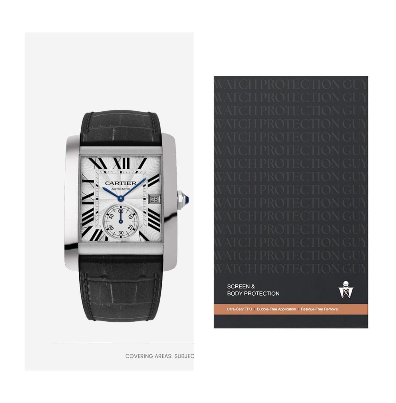 Cartier Tank Must 34.3×44 W5330003, protection film kit