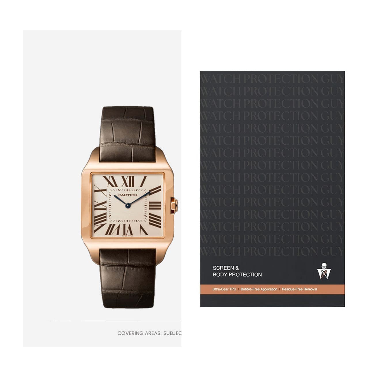 Cartier Santos de Cartier 44.6×34.6 W2006951, protection film kit