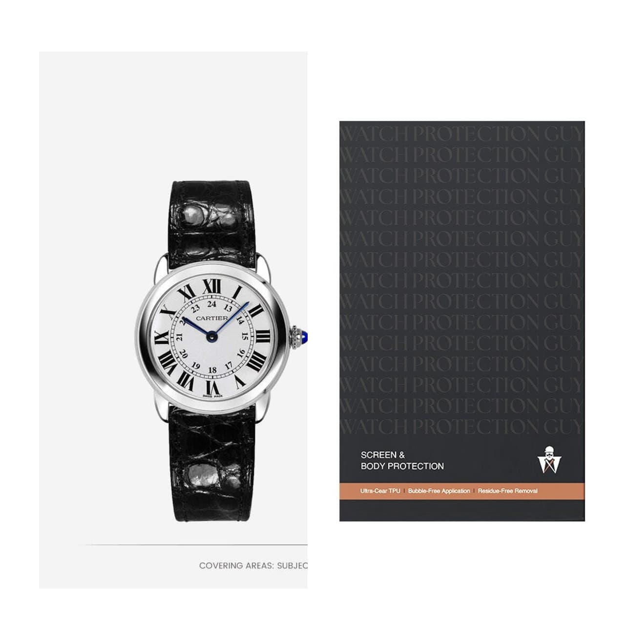 Cartier Ronde de Cartier 29.5 W6700155, protection film kit