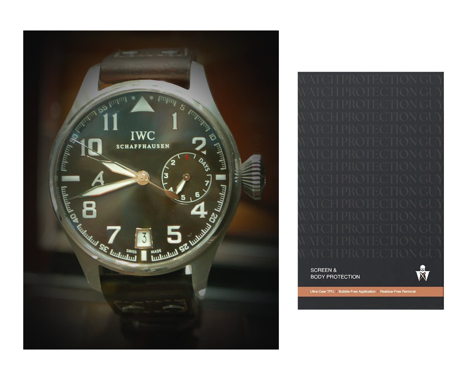 IWC Big Pilot 43 IW501902, protection film kit
