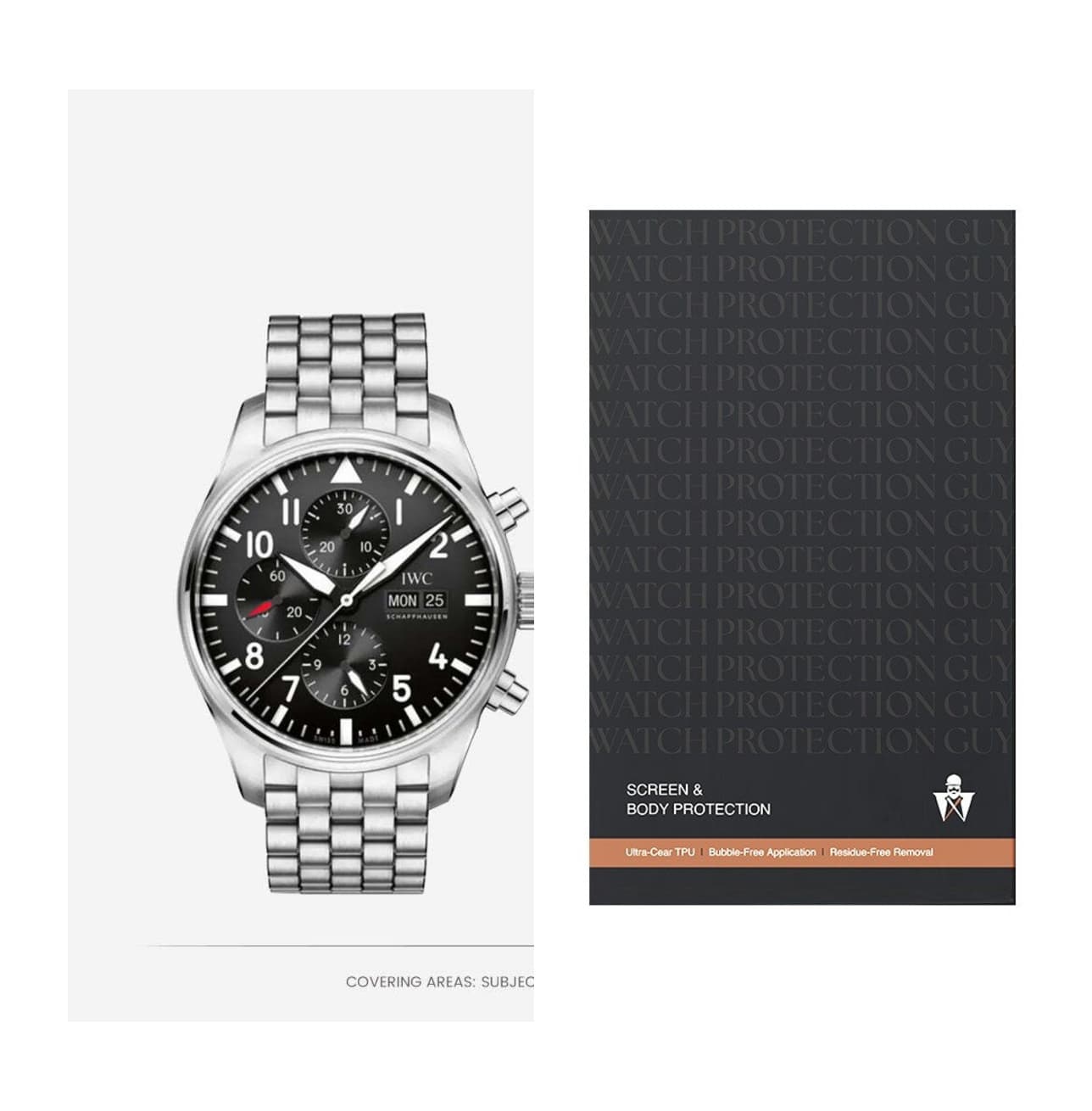 IWC Pilot’s Watch 43 IW377710, protection film kit