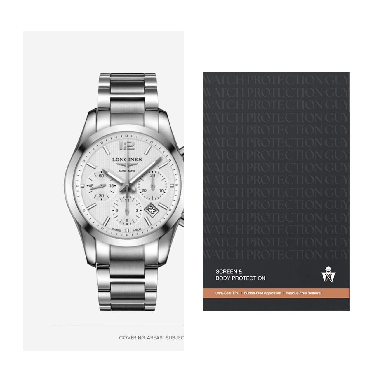 Longines Conquest Classic 41 L2. 786.4.76.6, protection film kit