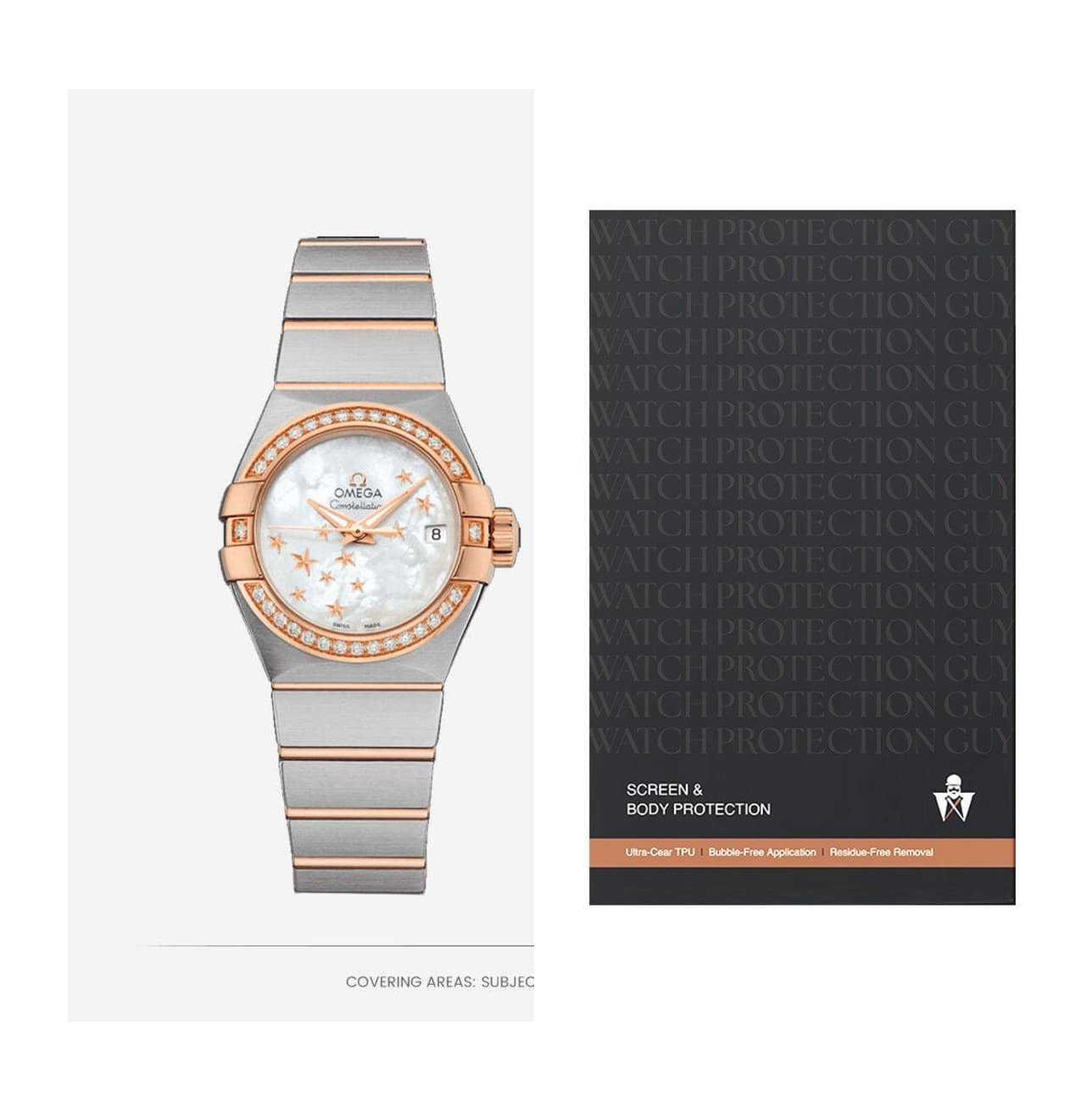Omega Constellation 27 123.25.27.20.05.002, protection film kit