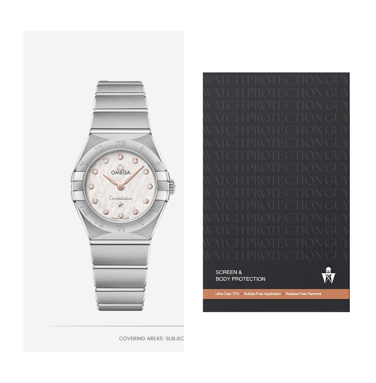Omega Constellation 25 131.10.25.60.52.001, protection film kit