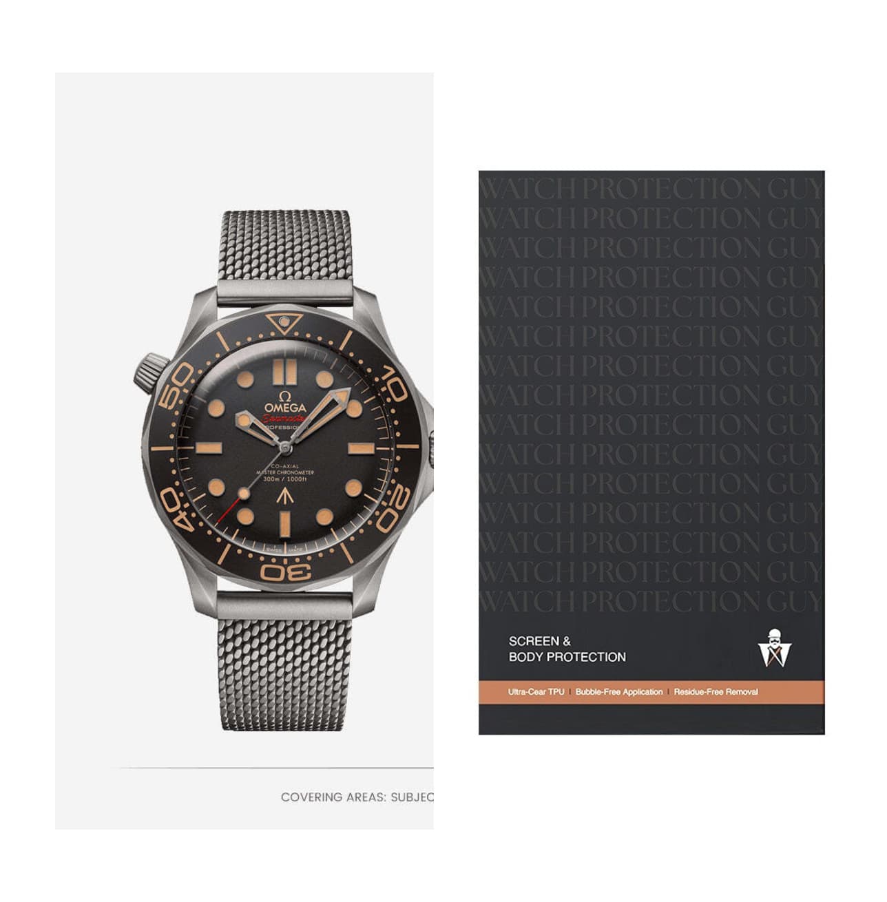 Omega Seamaster 42 210.90.42.20.01.001, protection film kit