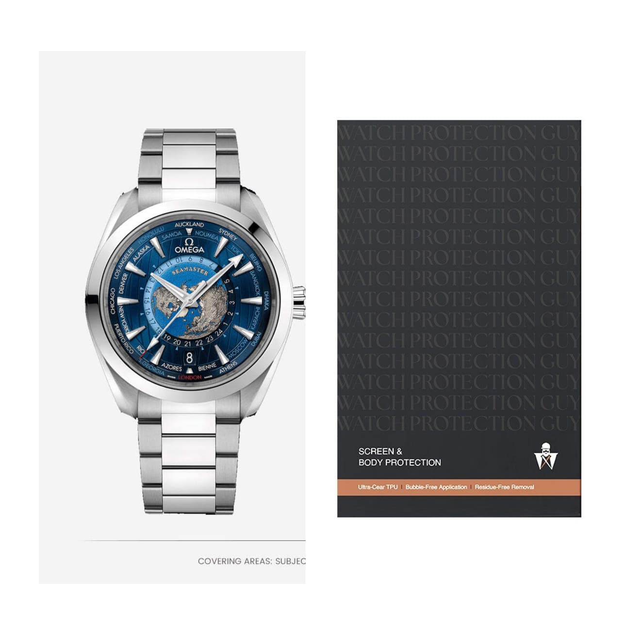 Omega Seamaster 43 220.10.43.22.03.001, protection film kit