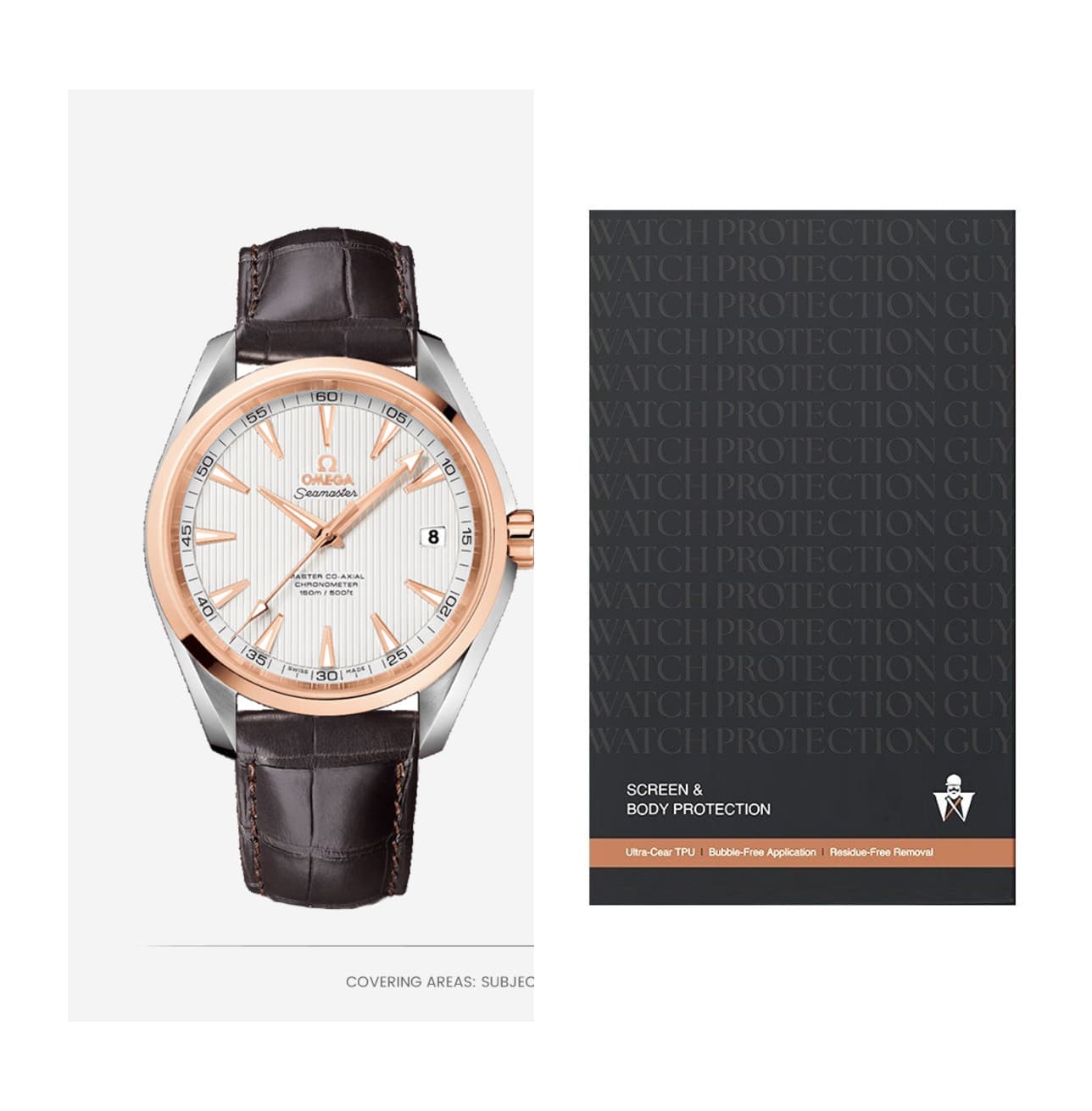 Omega Seamaster 41.5 231.23.42.21.02.001, protection film kit