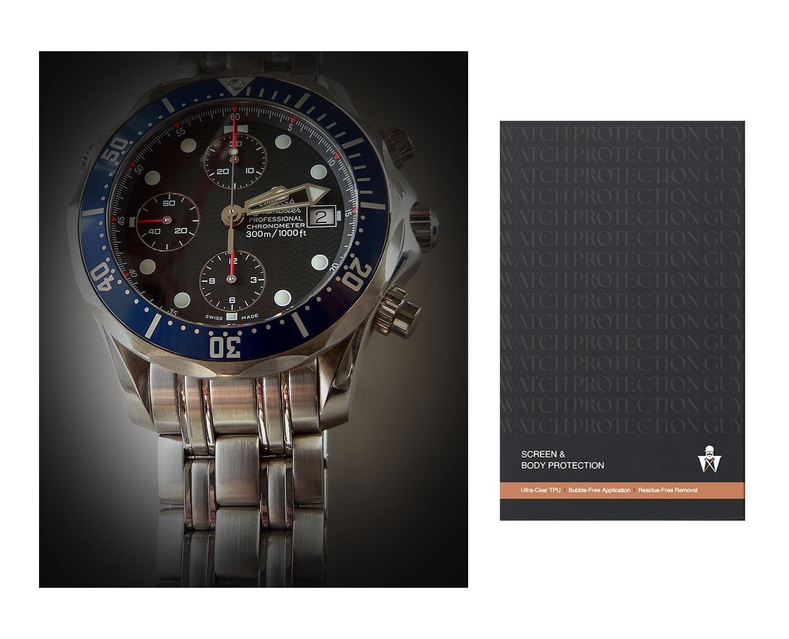 Omega Seamaster Diver 300M 210.30.42.20.03.001, protection film kit