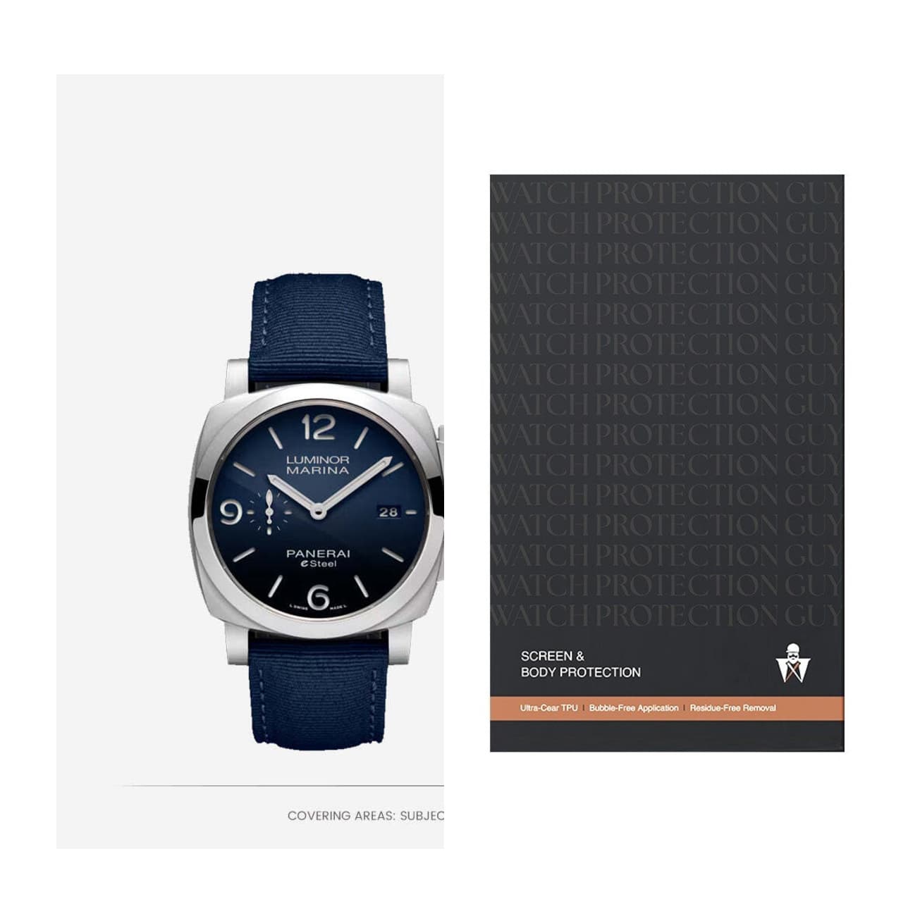 Panerai Luminor 44 PAM01157, protection film kit