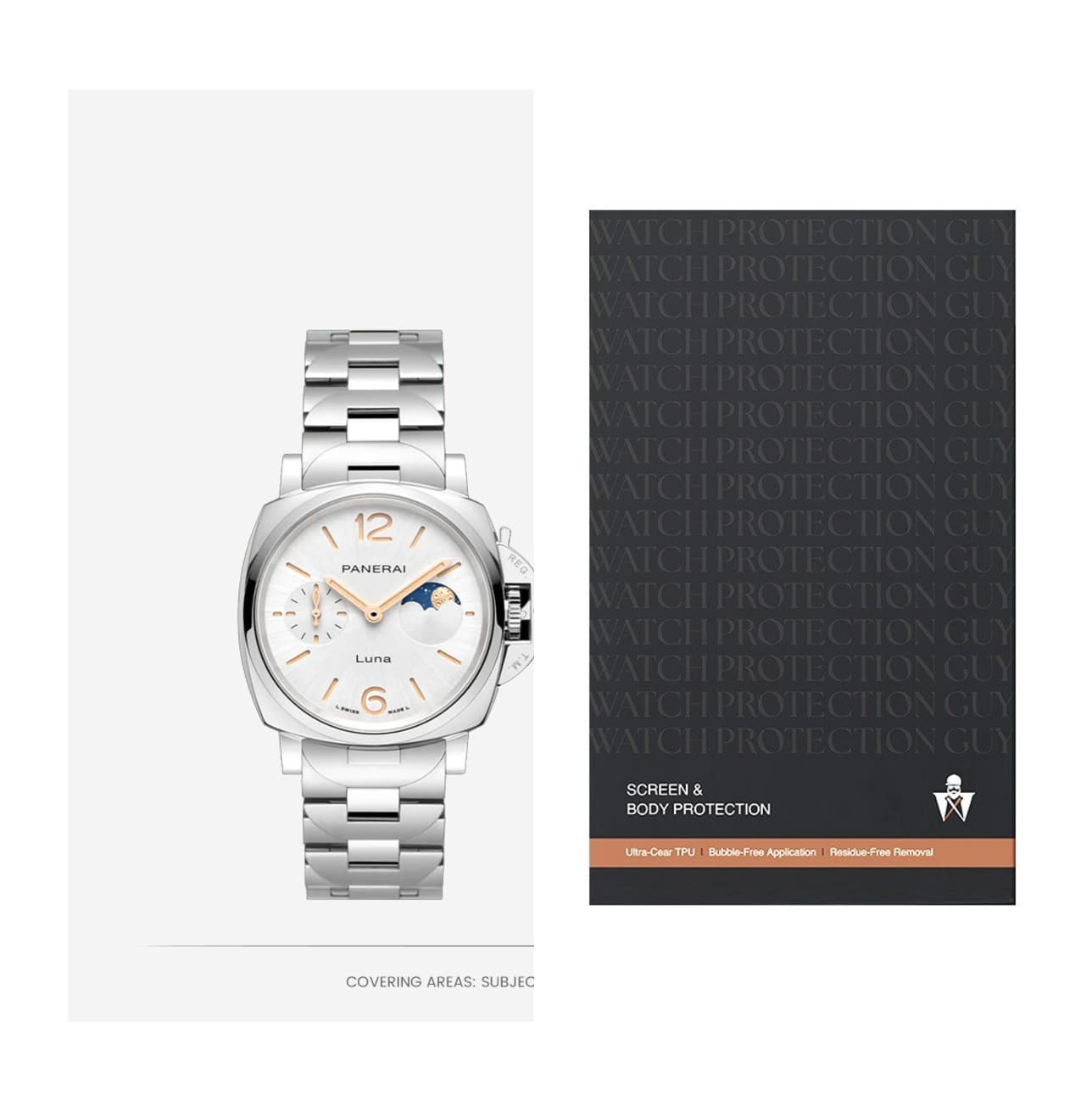 Panerai Luminor Due 38 PAM01301, protection film kit