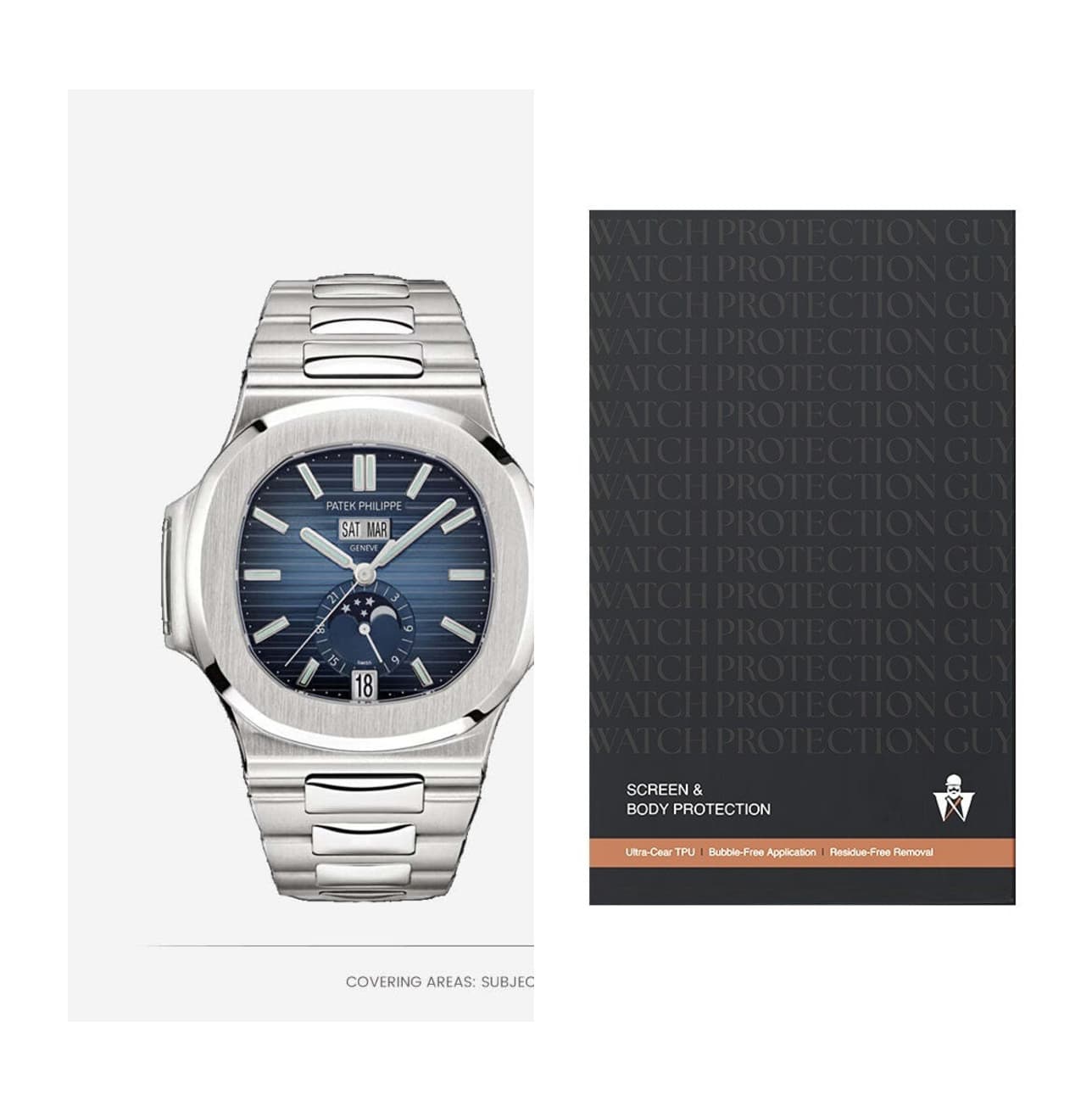 Patek Philippe Nautilus 40.5 5726/1A-014, protection film kit