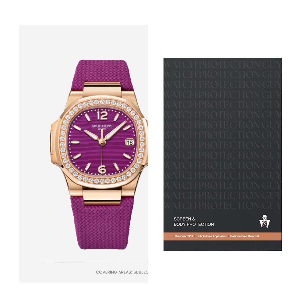 Patek Philippe Nautilus 32 7010R, protection film kit