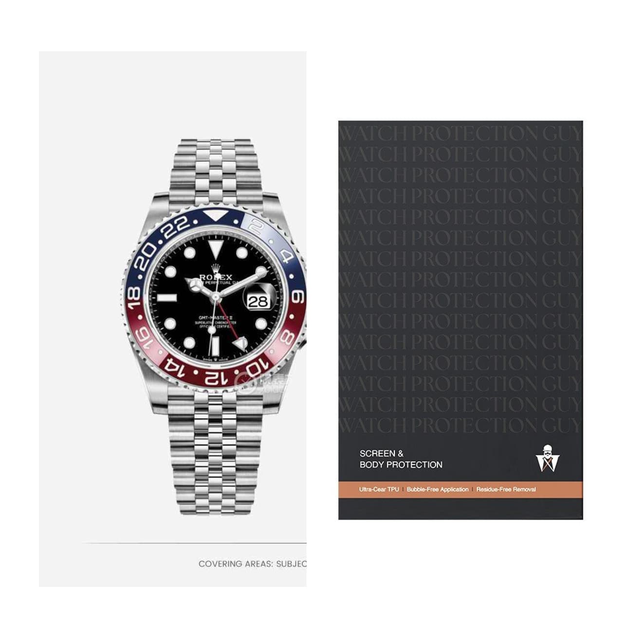 Rolex GMT-Master II 40 126710BLRO-0001, protection film kit
