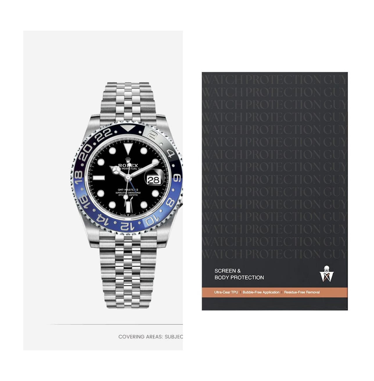 Rolex GMT-Master II 40 126710BLNR-0002, protection film kit