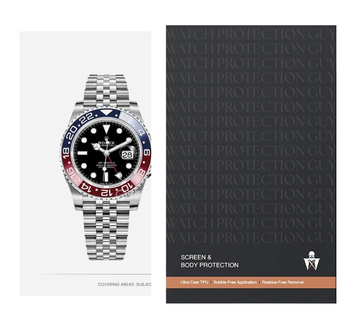 Rolex GMT-Master II Pepsi 126710BLRO, protection film kit