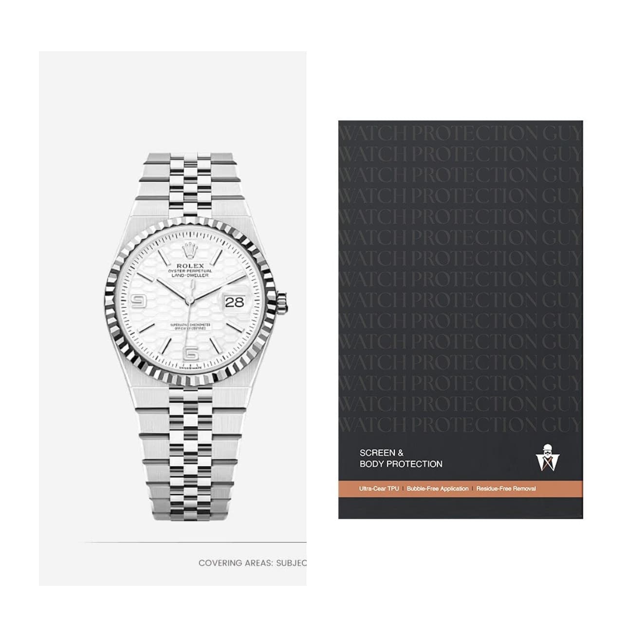 Rolex Land-Dweller 36 M127234-0001, protection film kit