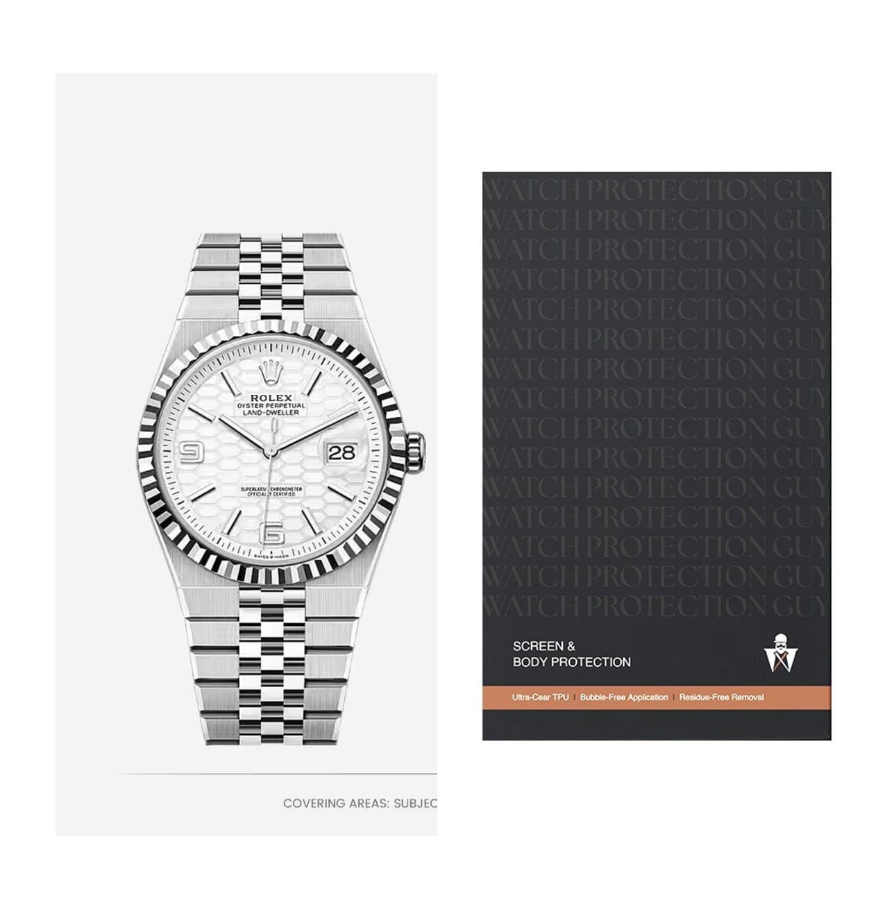 Rolex Land-Dweller 40 M127334-0001, protection film kit