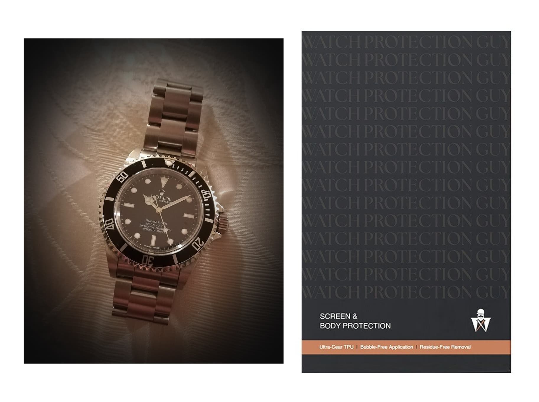 Rolex Submariner No-Date 124060, protection film kit