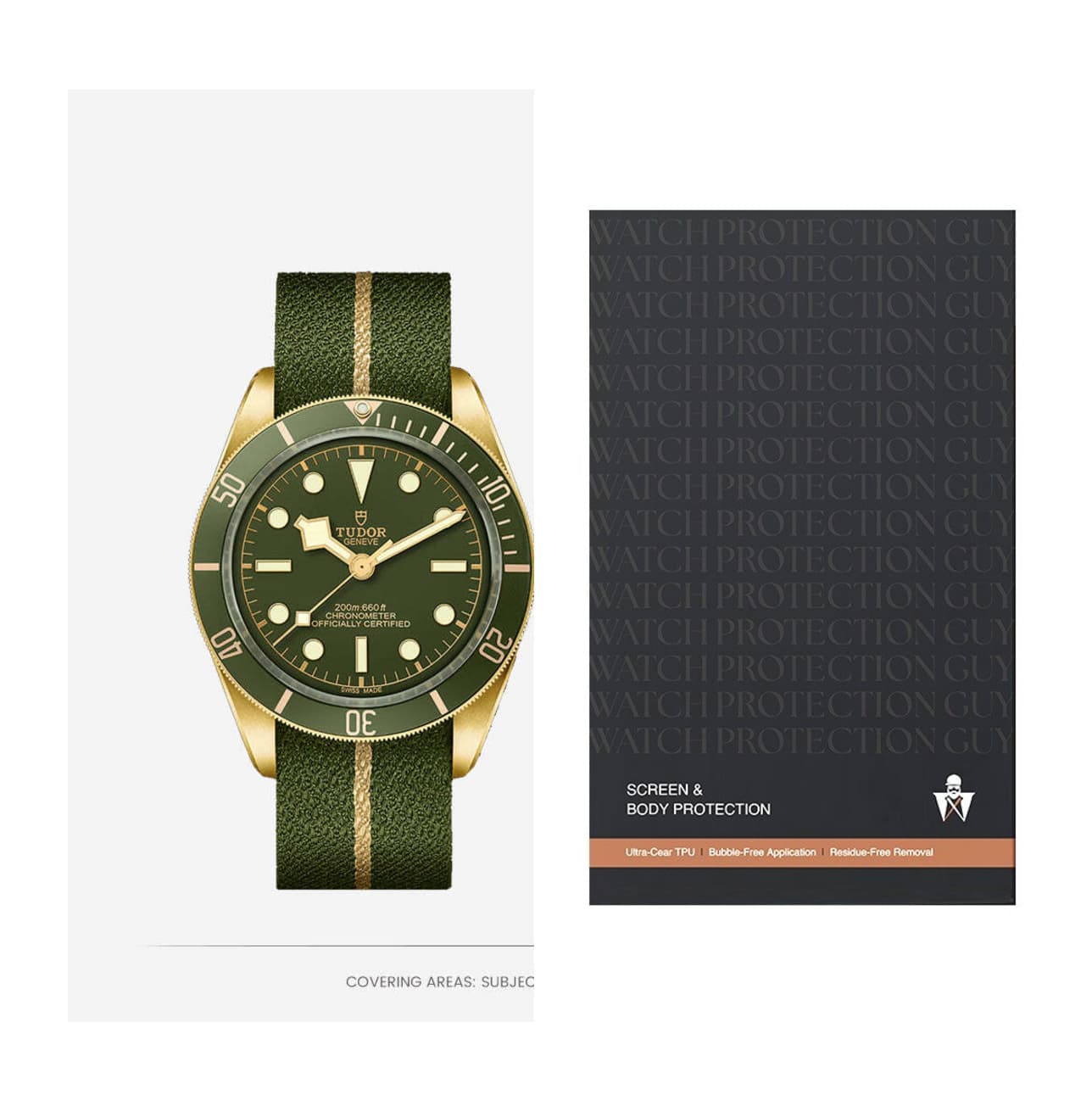 Tudor Black Bay 39 M79018V-0001, protection film kit