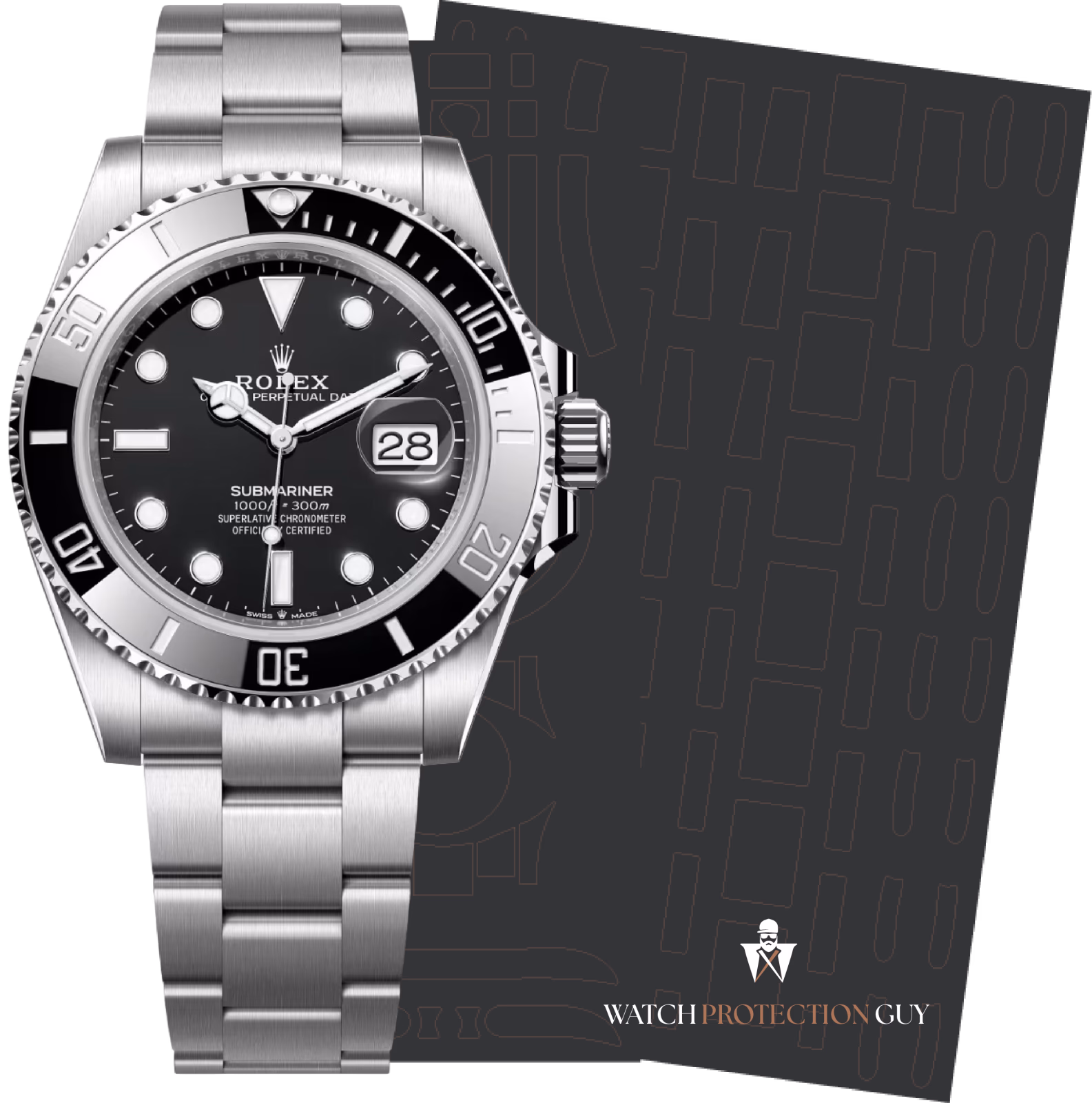 Rolex Submariner 40 116610LN-97200, protection film kit