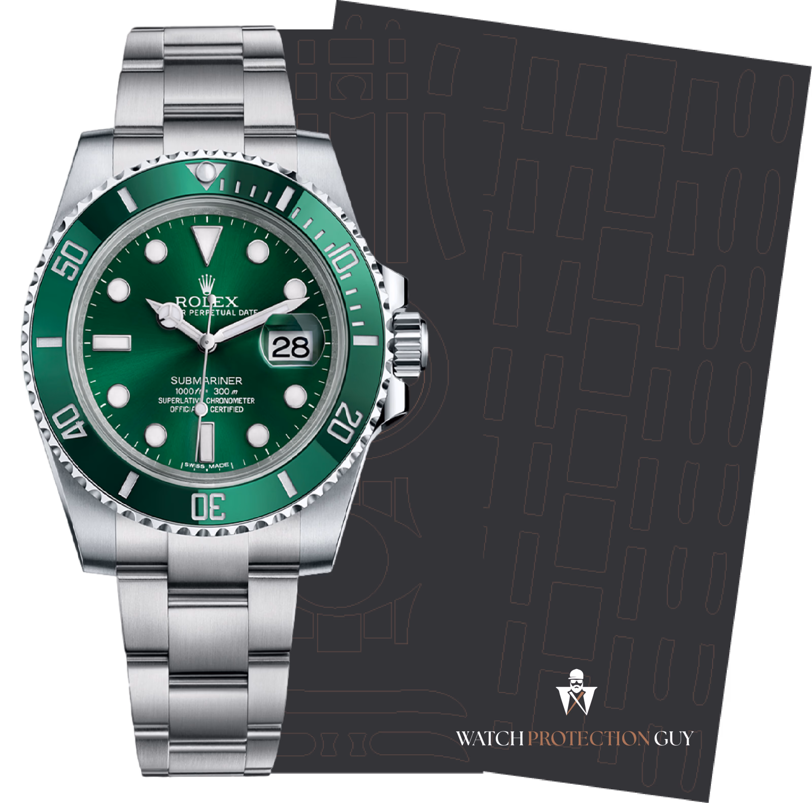 Rolex Submariner 40 116610LV, protection film kit
