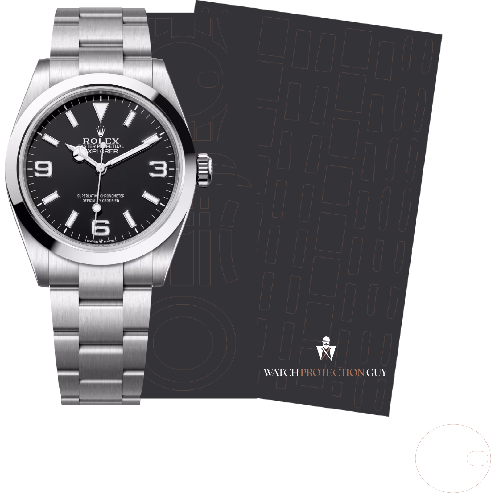 Rolex Explorer 36 124270, protection film kit