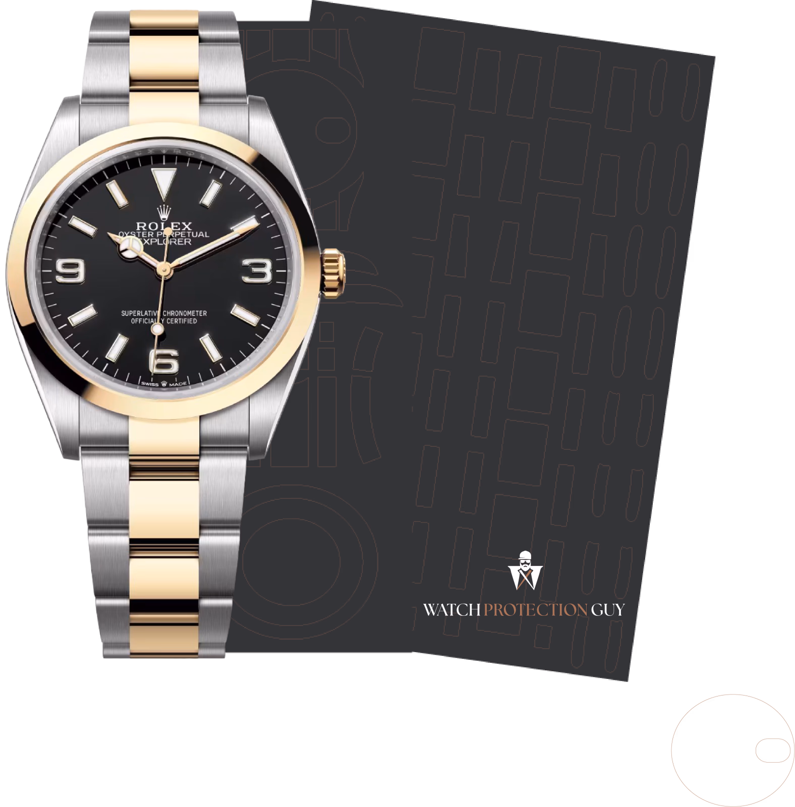 Rolex Explorer 36 124273, protection film kit