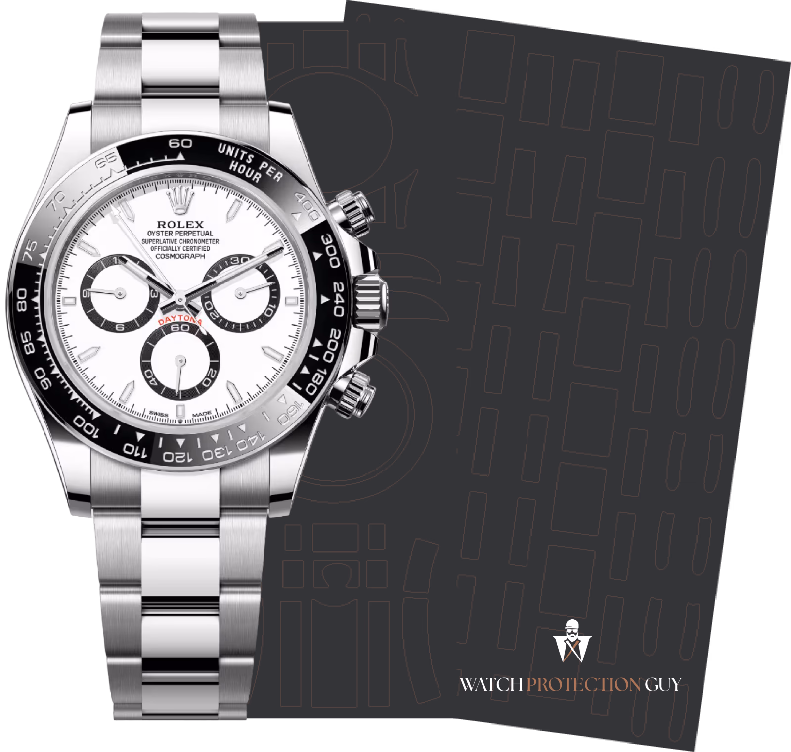 Rolex Cosmograph Daytona Panda 126500LN, protection film kit