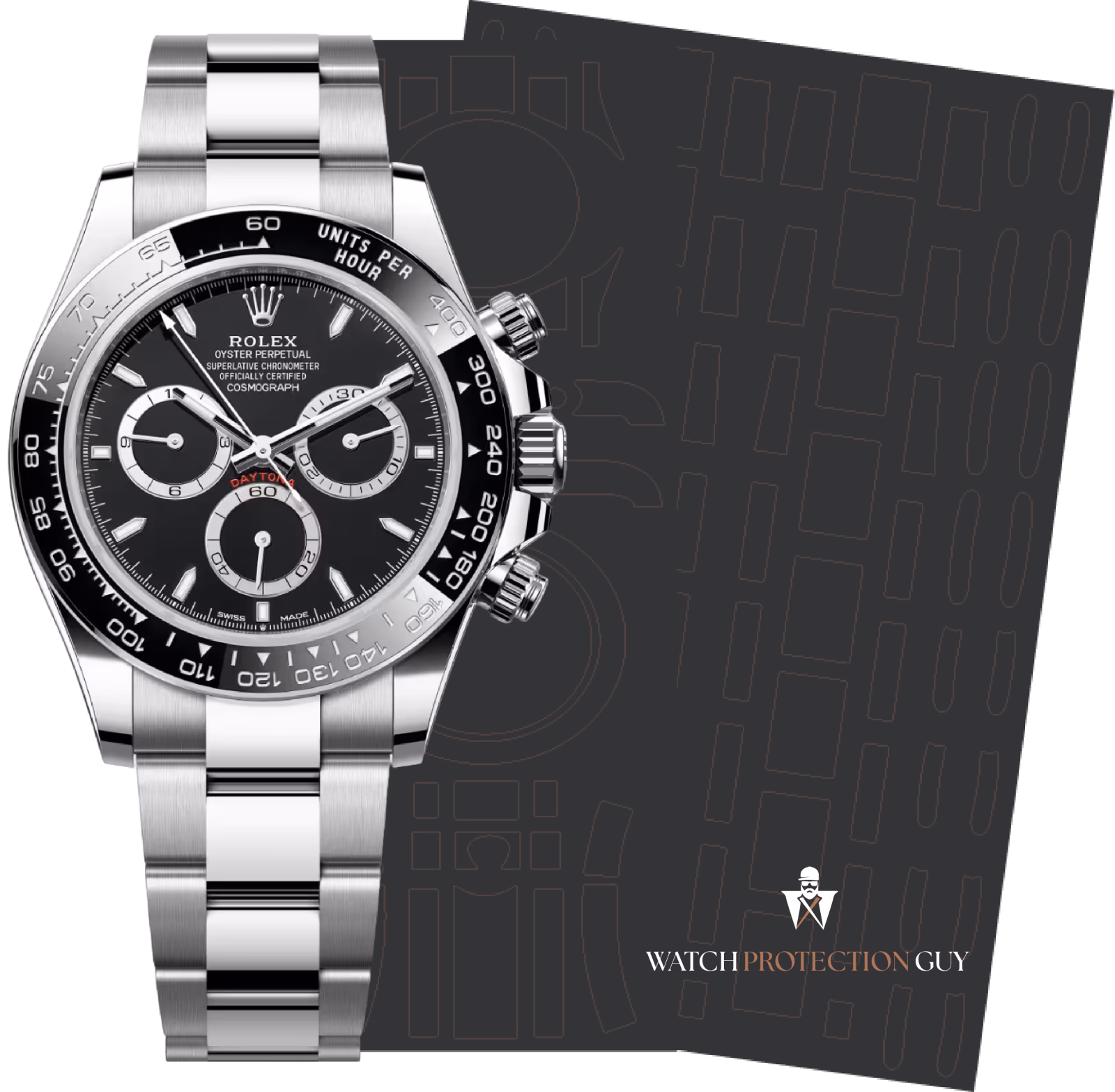 Rolex Cosmograph Daytona Black 126500LN-0002, protection film kit
