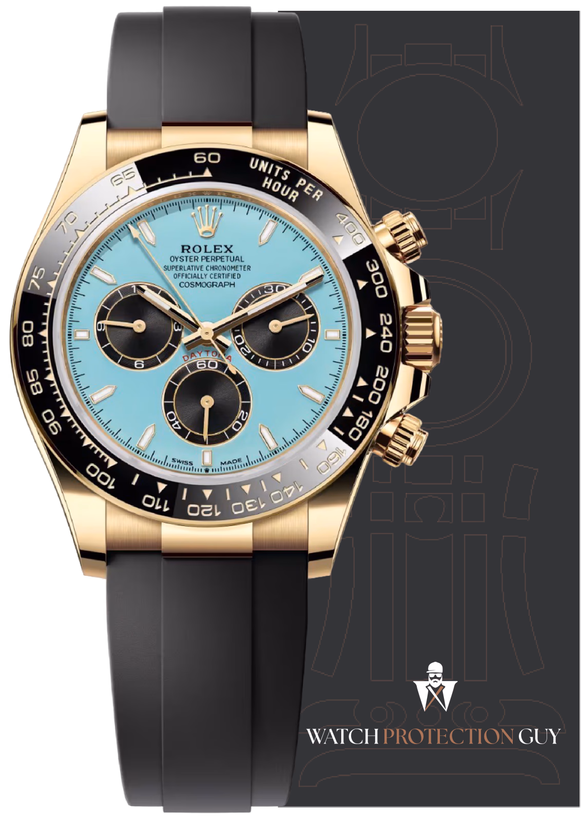 Rolex Cosmograph Daytona Oysterflex Tiffiny 126518LN, protection film kit