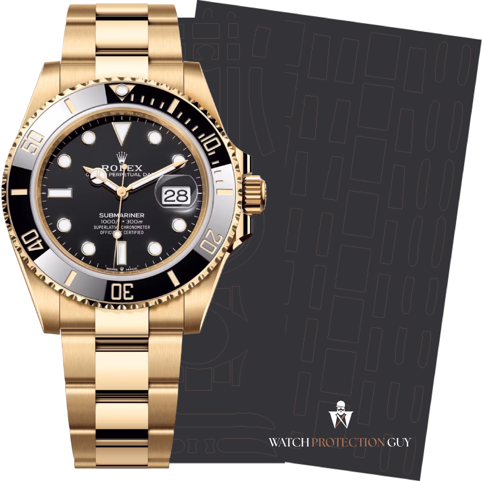 Rolex Submariner Date  126618LN-0002, protection film kit