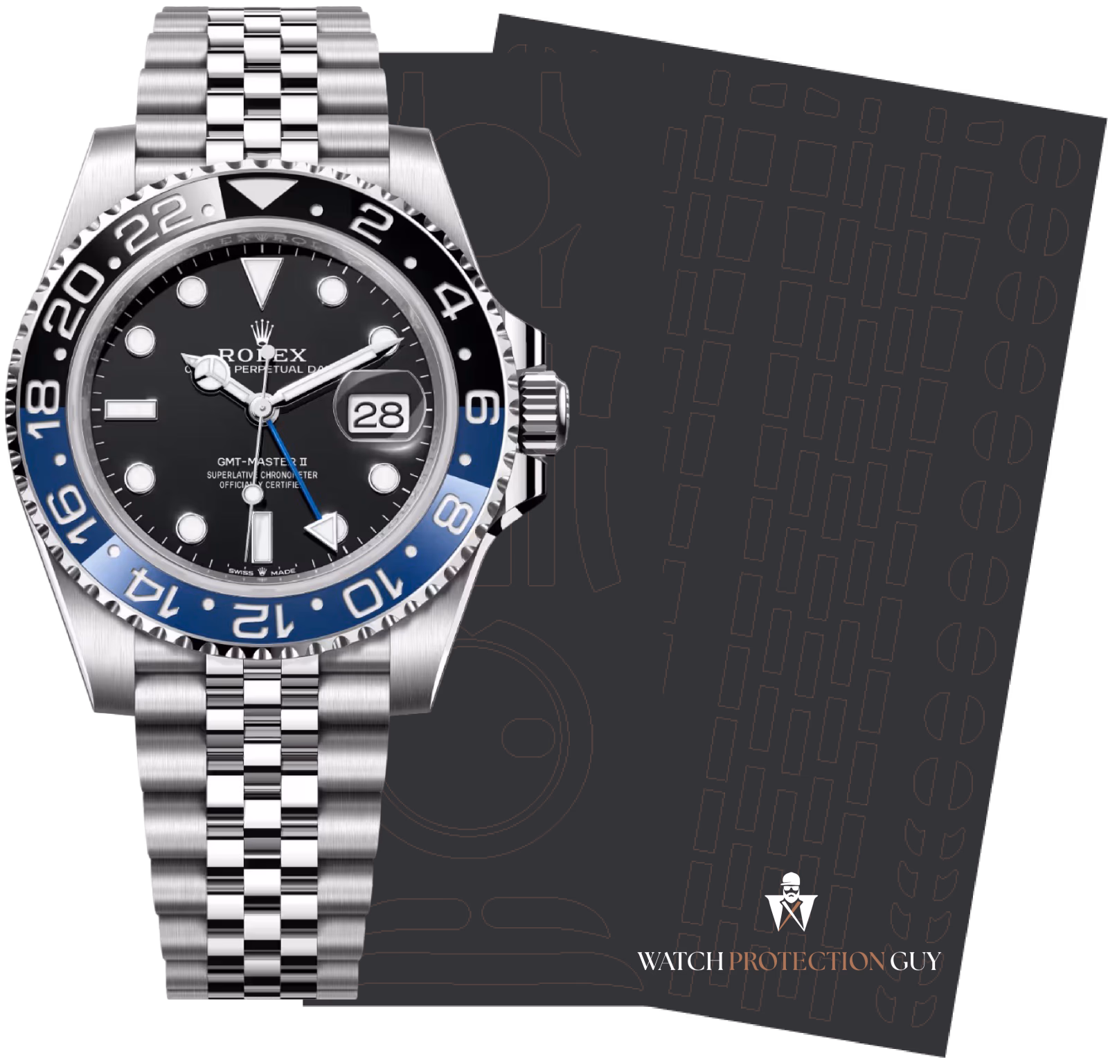 Rolex GMT-Master II  Batgirl 126710BLNR, protection film kit