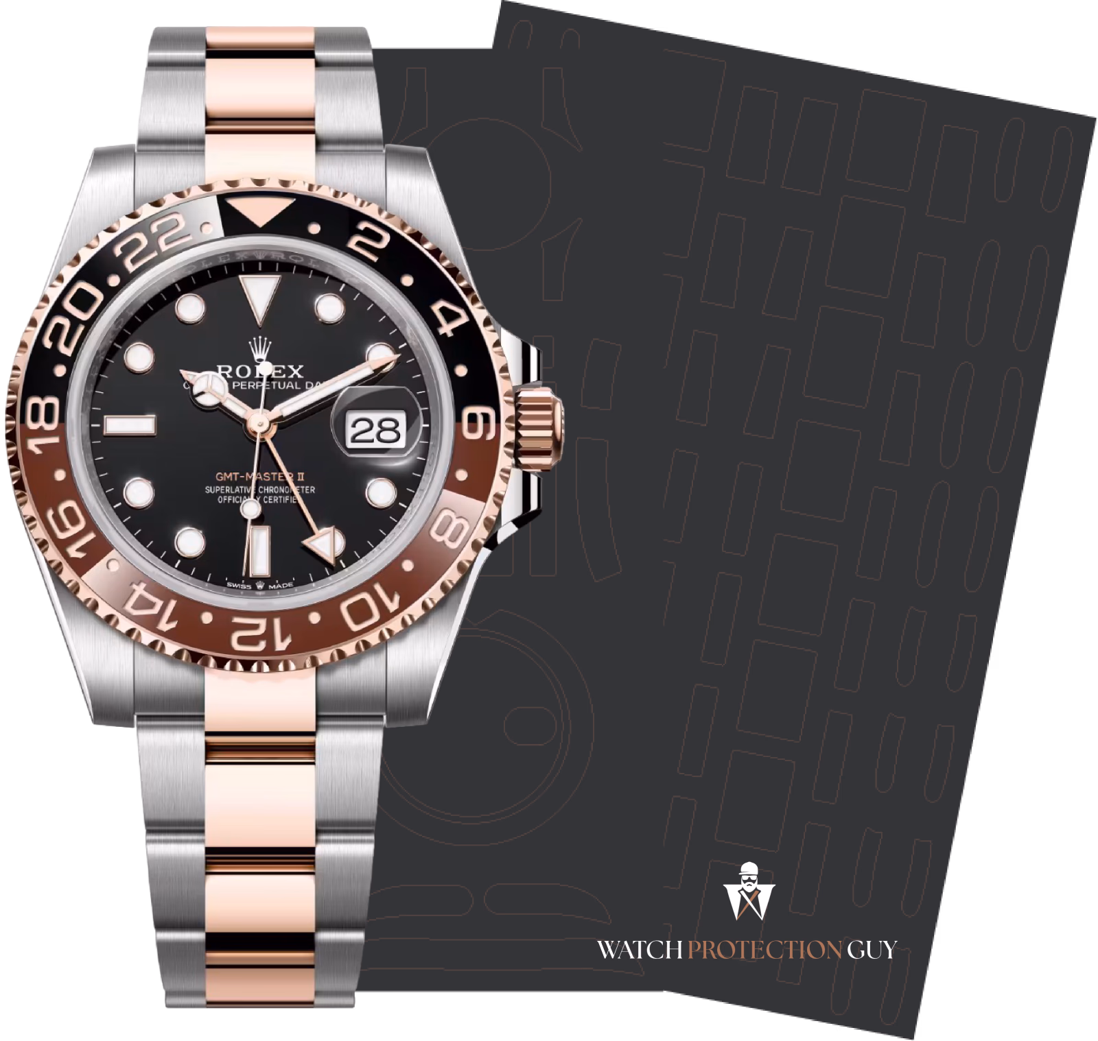 Rolex GMT-Master II Root Bear 126711CHNR, protection film kit