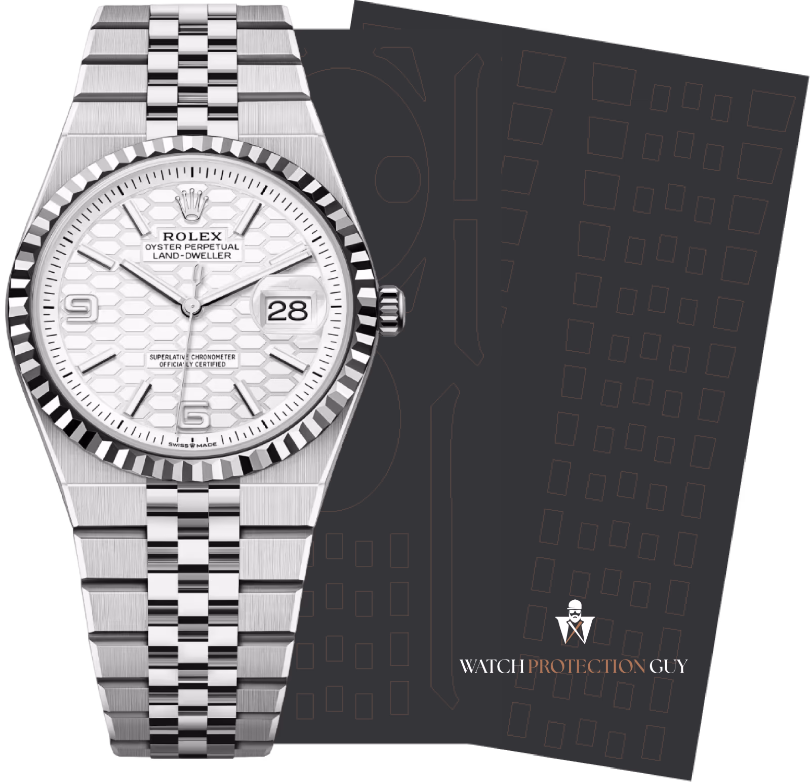 Rolex Land-Dweller 40 M127334, protection film kit