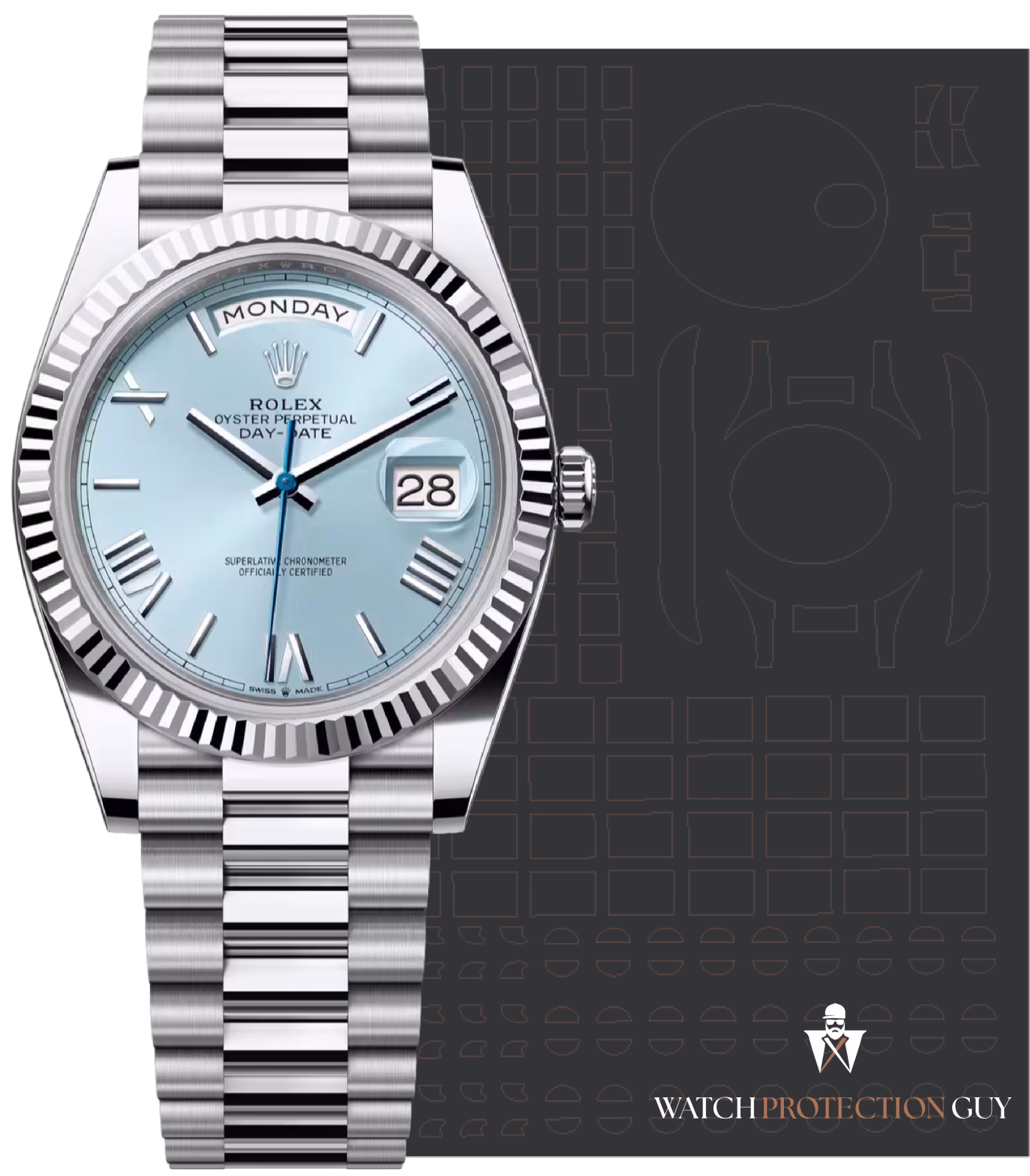 Rolex Day-Date 40 228236, protection film kit