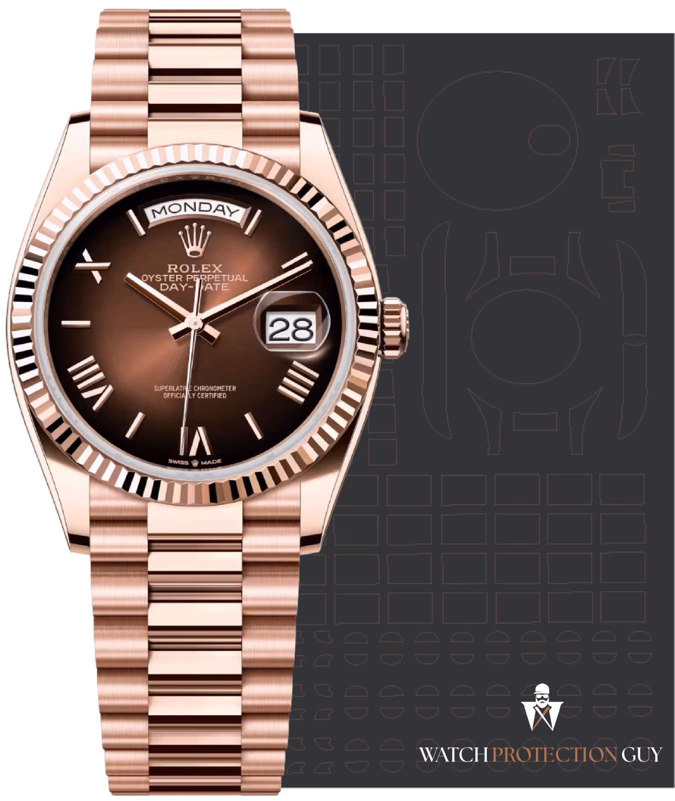 Rolex Day-Date 40 228235, protection film kit