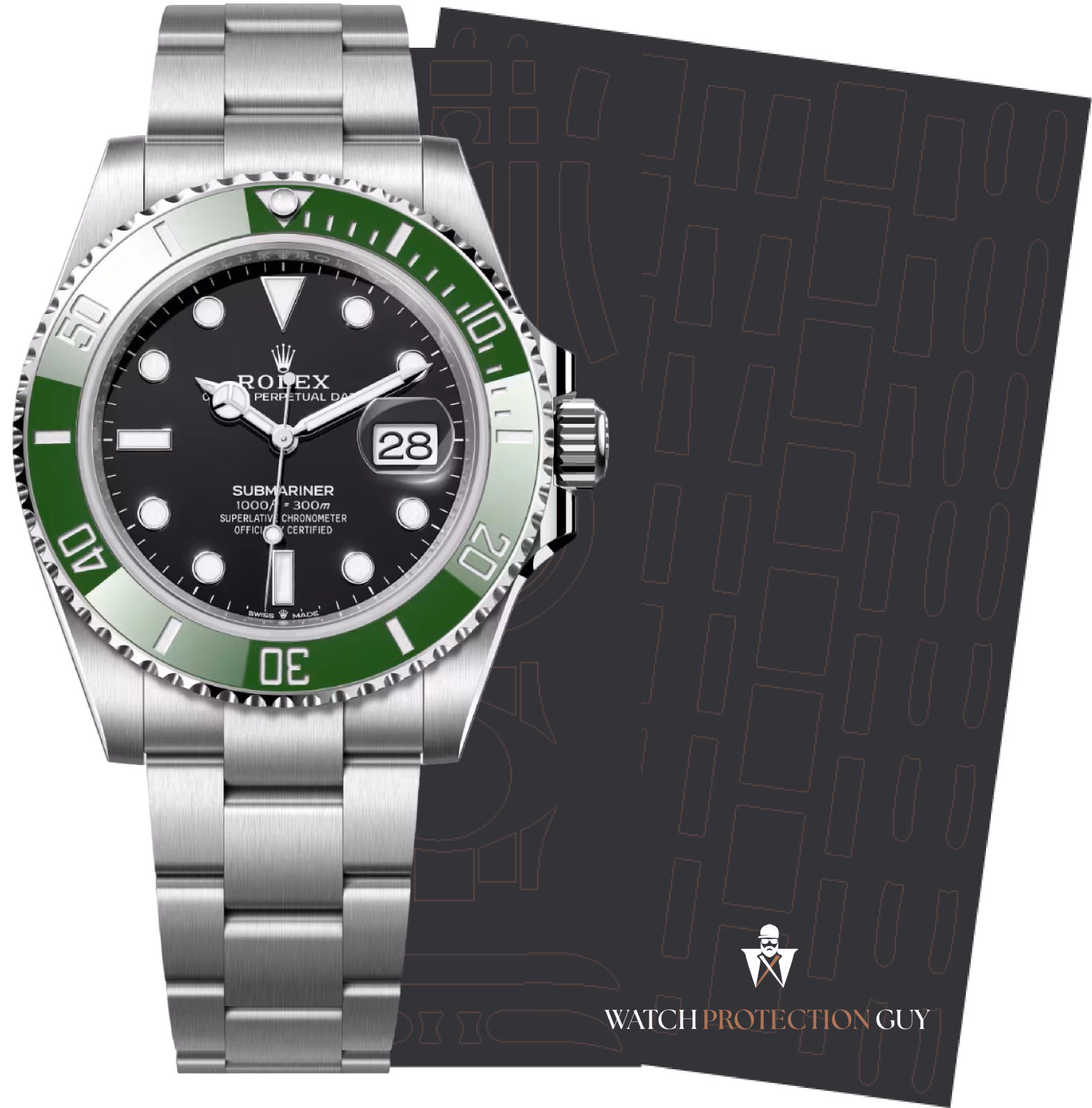 Rolex Submariner Date 126610LV, protection film kit