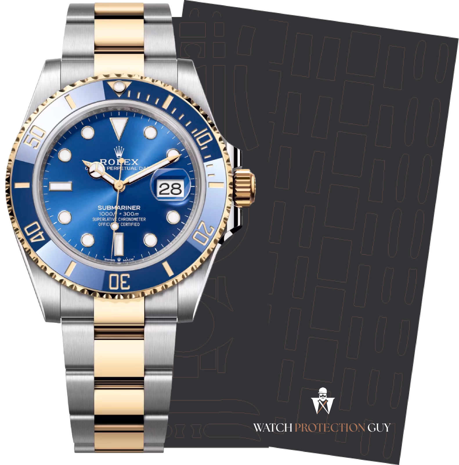 Rolex Submariner Date 126613LB-0002, protection film kit