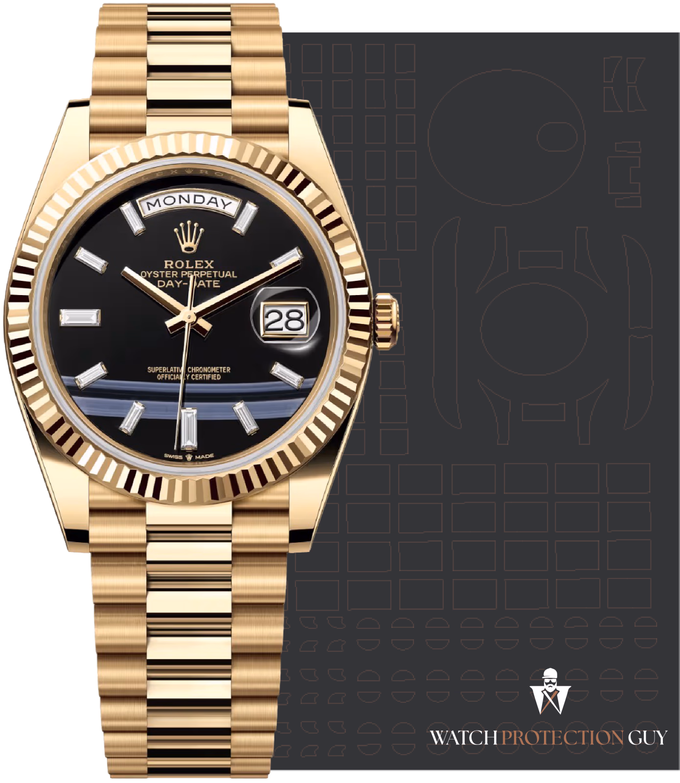 Rolex Day-Date 40 228238, protection film kit