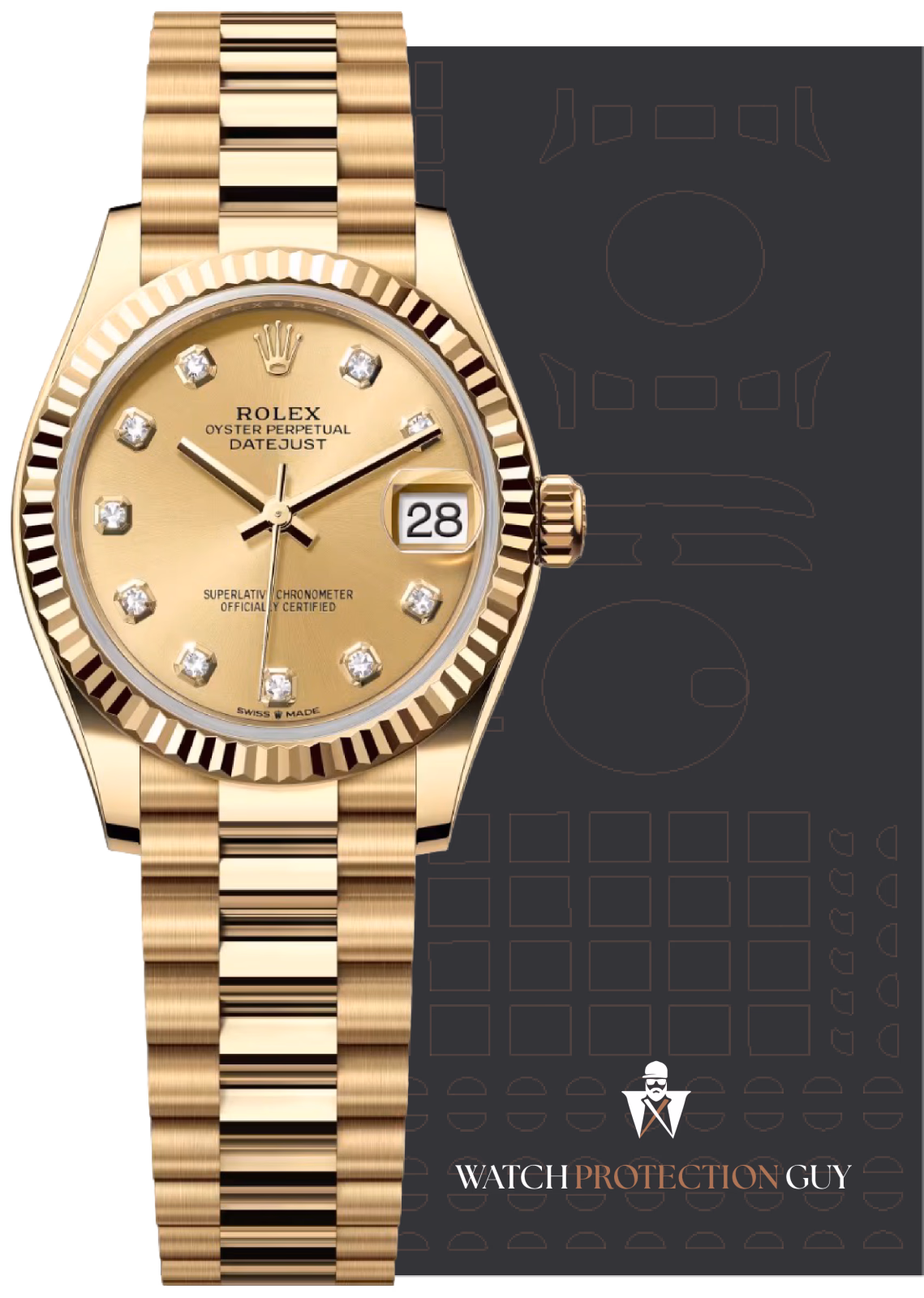 Rolex Datejust 31 278278, protection film kit
