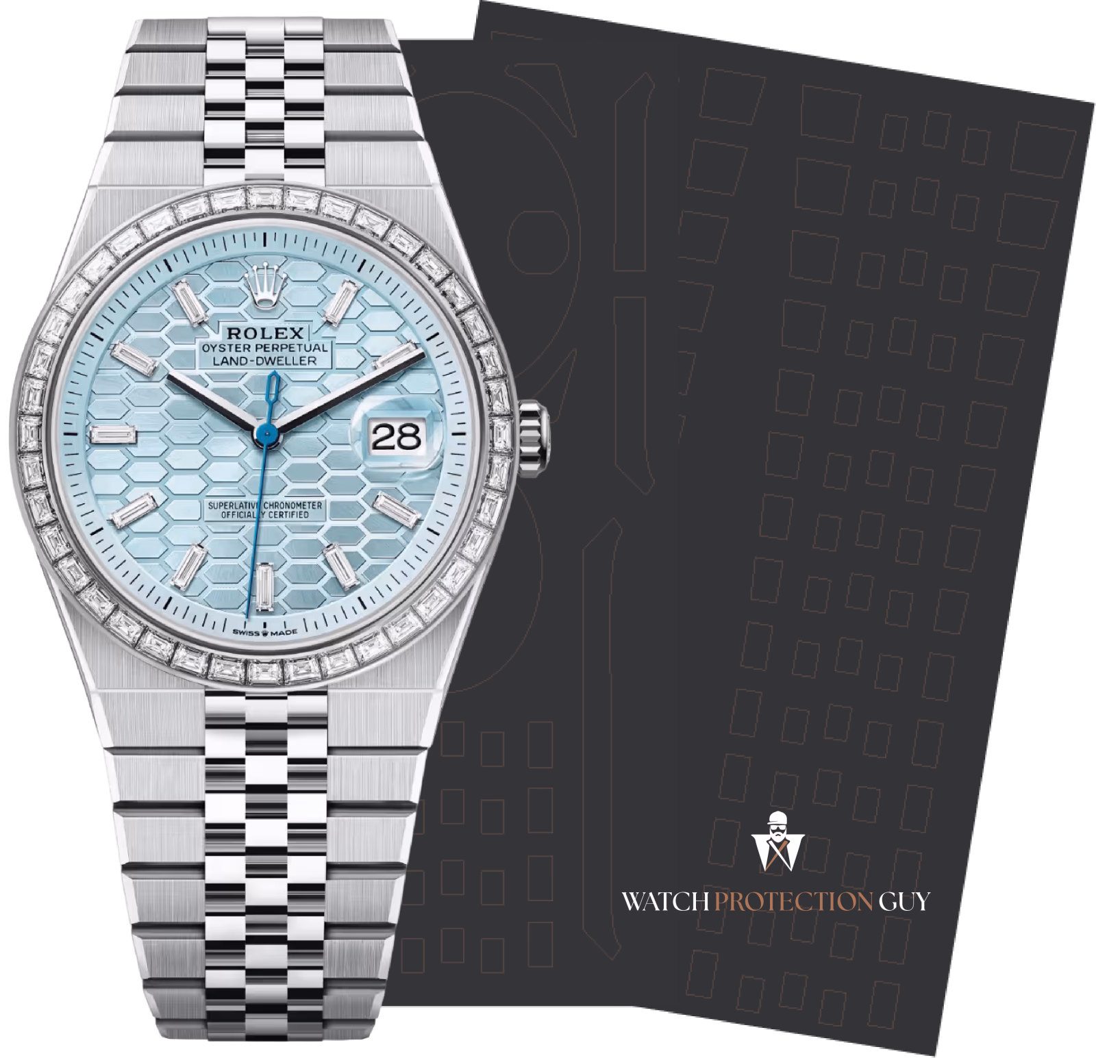 Rolex Land-Dweller 40 127386TBR, protection film kit
