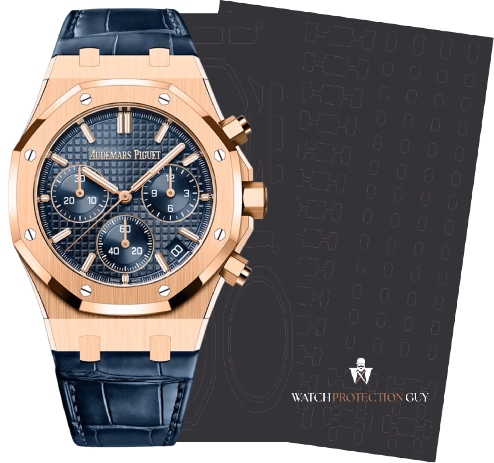 Audemars Piguet Royal Oak 41 Chronograph 26240OR.OO.D315CR.02, protection film kit
